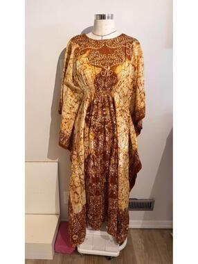 Genuine Batik African Kaftan 100% Cotton Women's o/s‎